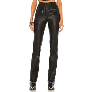 Dundas x Revolve 'Syd' Black Leather Pants Size XS